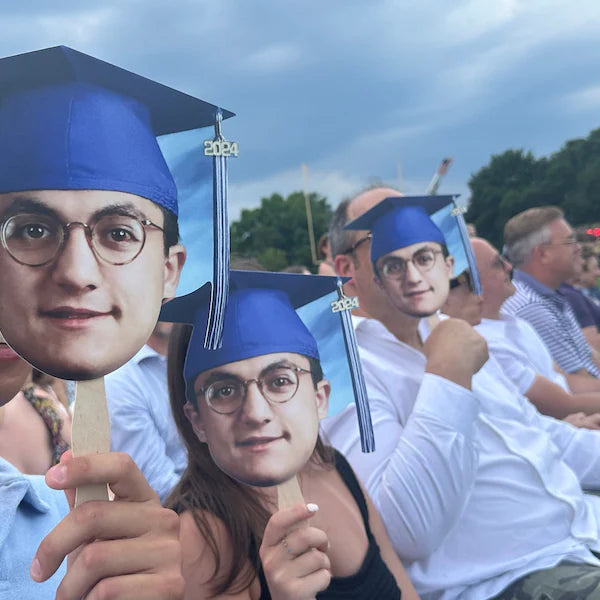 Graduation Face on a Stick