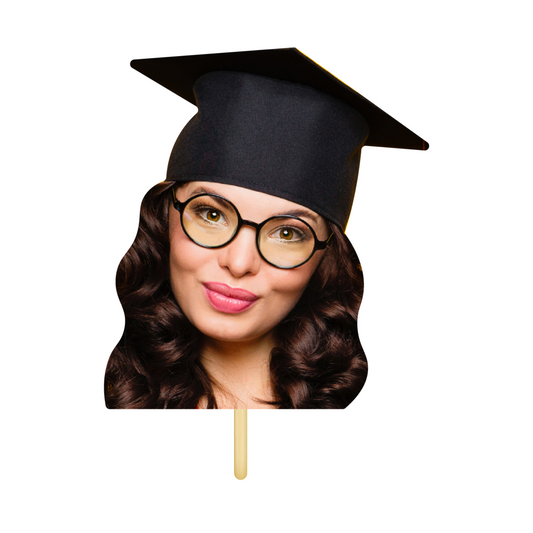 Graduation Face on a Stick