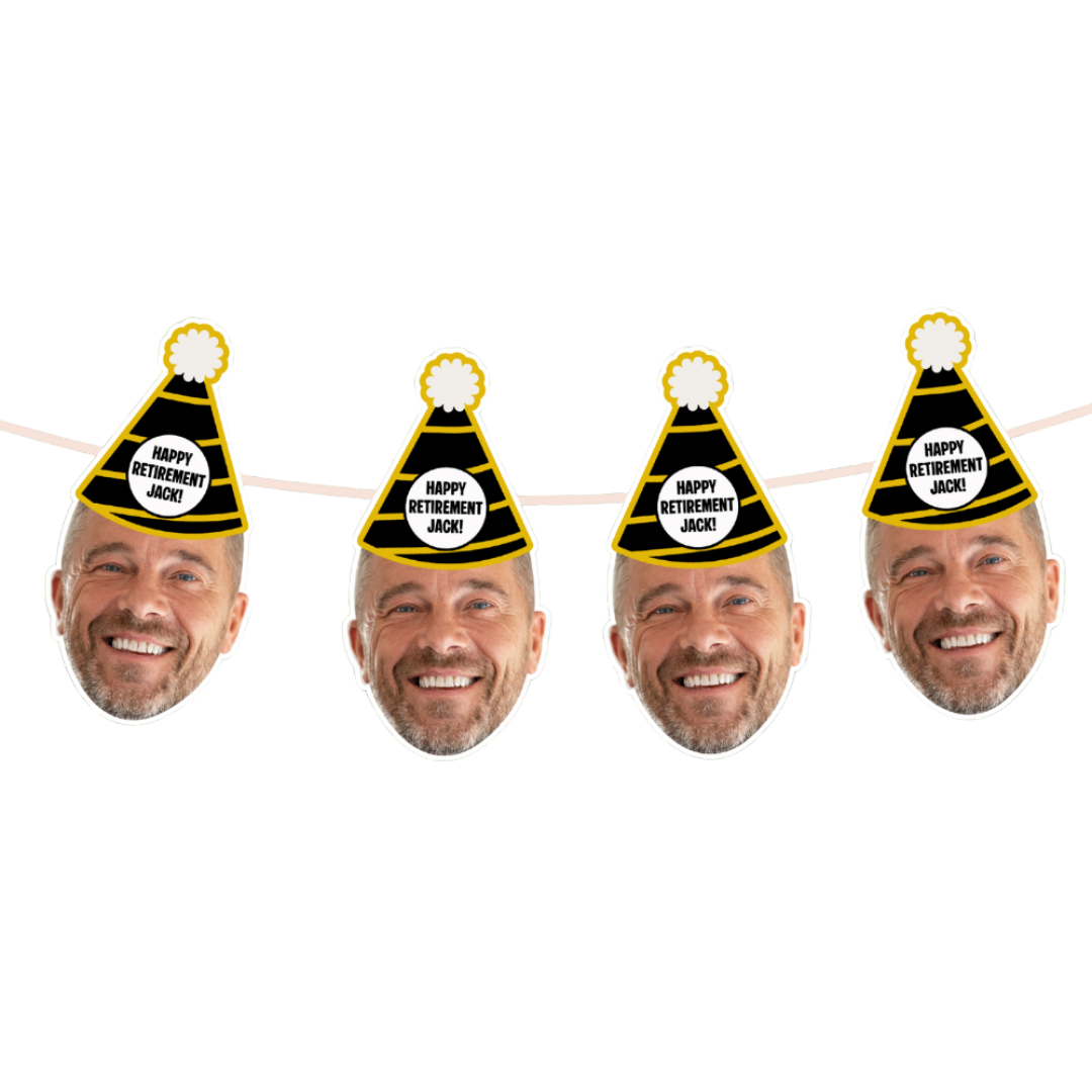 Retirement Party Face Banner